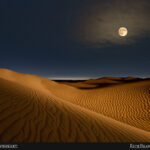Moon Over Great Sand Dunes National Park, CO
